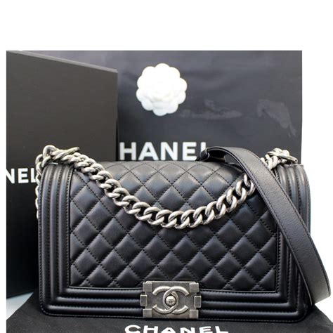 chanel black boy bag|Chanel boy bag for sale.